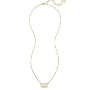 Pattie Gold Pendant Necklace In Iridescent Drusy